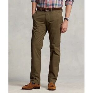 Polo Ralph Lauren Chino Pants Men's 30x28 Olive Stretch Straight Slight Taper